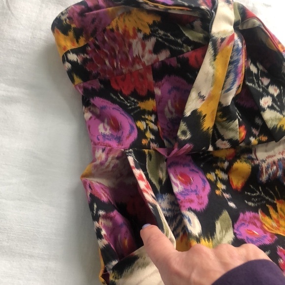 Anthropologie Moulinette Soeurs Tropica Floral Jacquard Strapless Mini Dress 0 - Picture 9 of 12